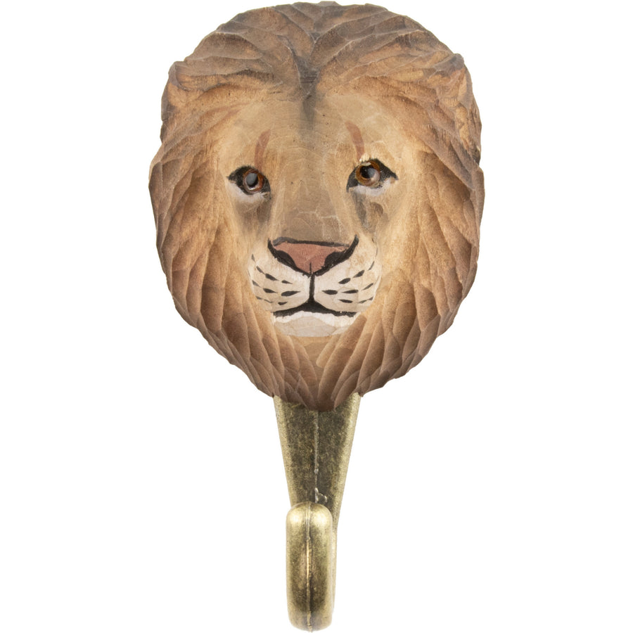 Lion Hook - Hand Carved