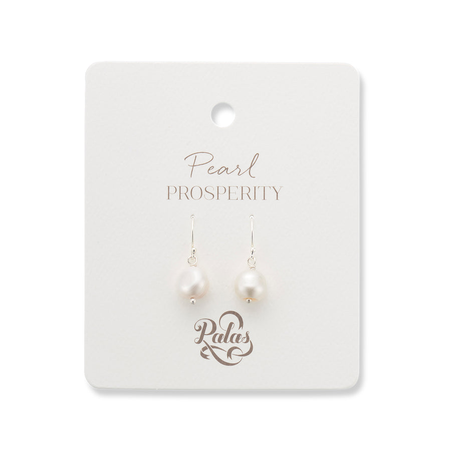 Healing Gem Earrings- Pearl