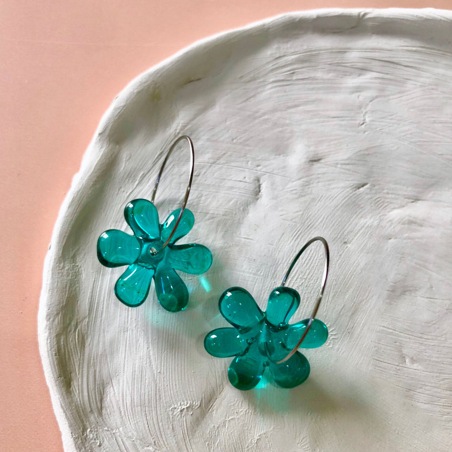 Jelly Hoops -Teal