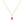 Load image into Gallery viewer, July Gold Birthstone Charm Necklace
