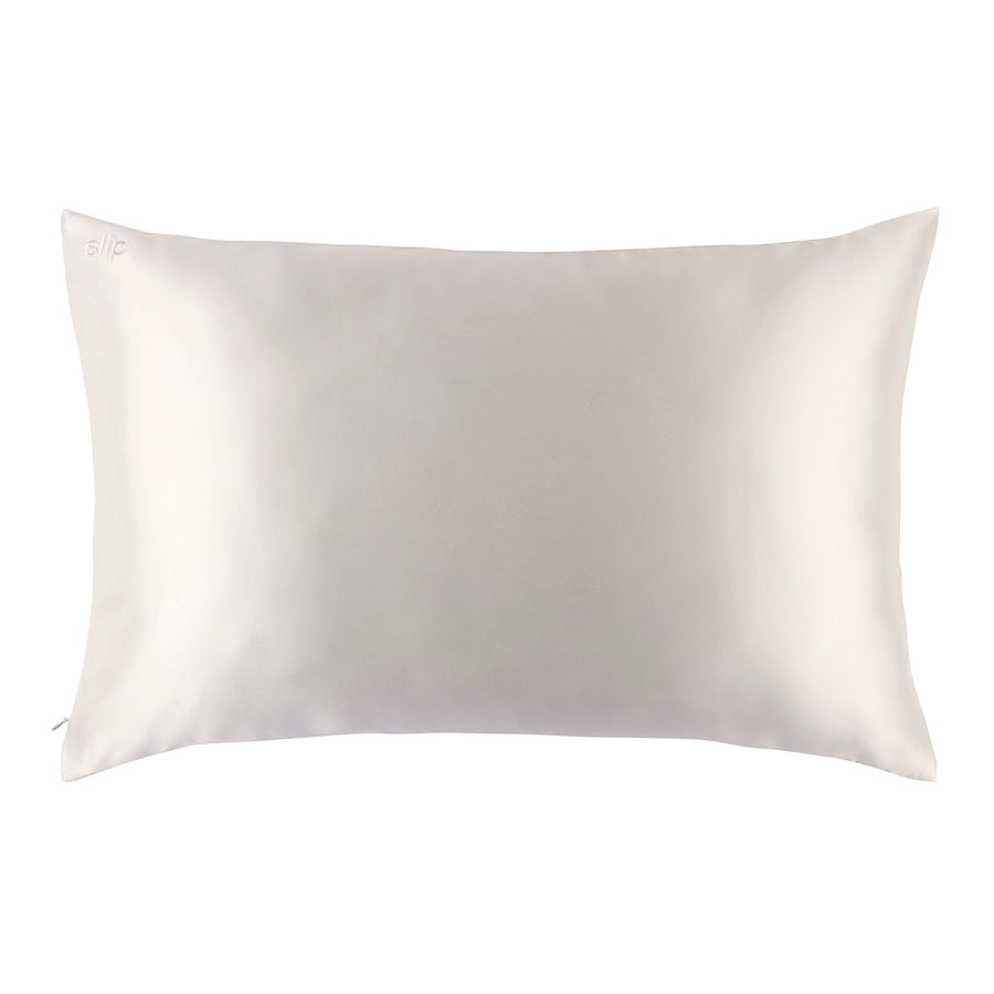 White Silk Queen Pillowcase