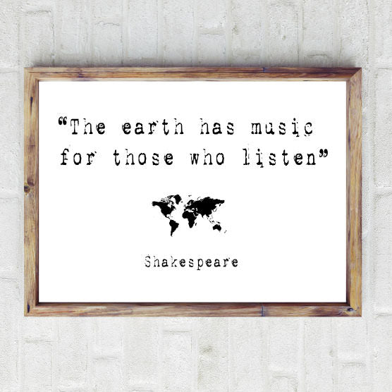 Shakespeare quote print