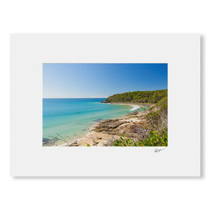 Blue Paddlers Photographic Print