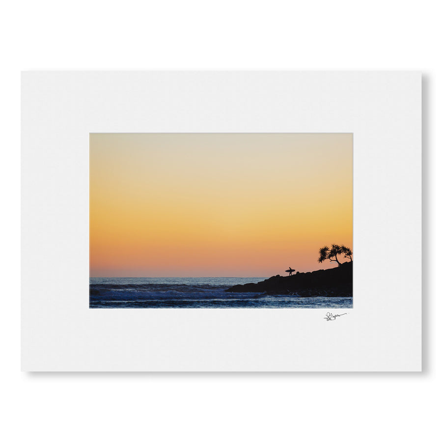 Silhouette Surfer Photographic Print