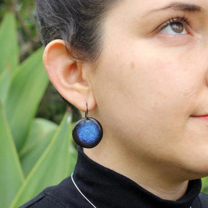 Arctic Blue Handmade Ceramic Earrings