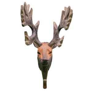 Red Deer Hook - Hand Carved