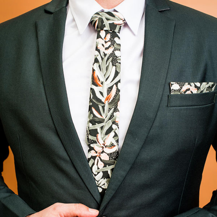 Protea Green Tie