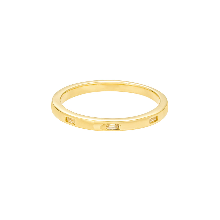 Gold Thin Baguette Ring