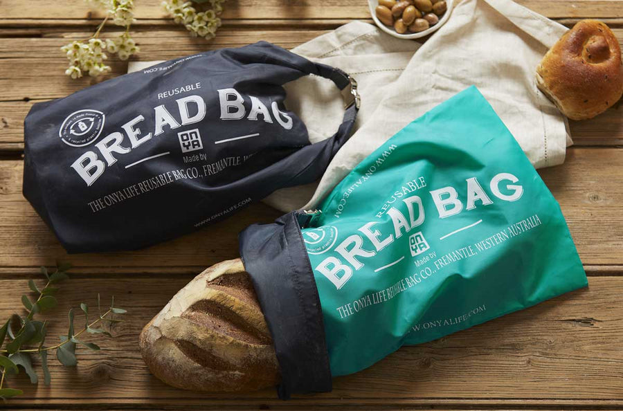 Onya Reusable Bread Bags - Charcoal