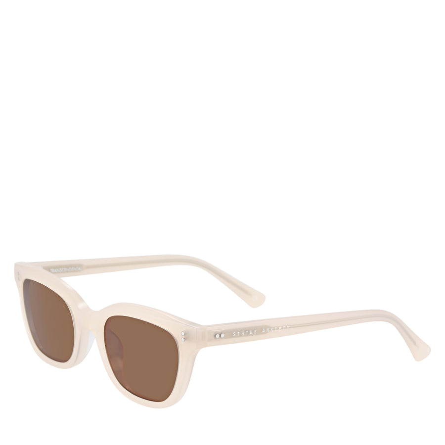 Transcendent Sunglasses Clear Nude