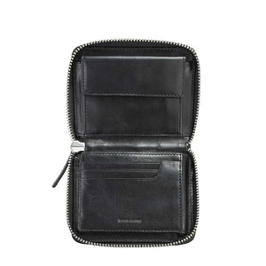Darius Black Leather Wallet
