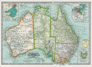Cavallini Vintage Poster- Map Australia
